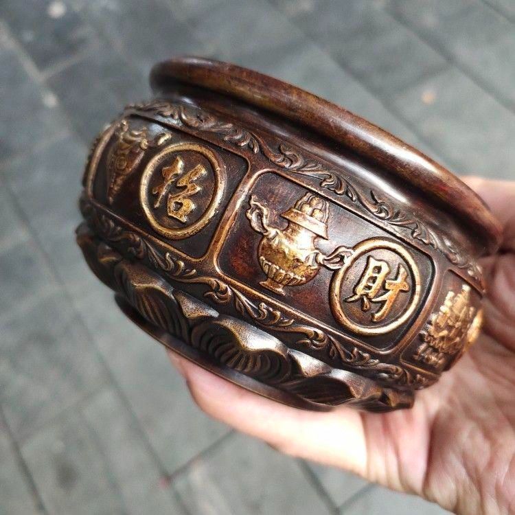 銅器  灰皿  祥雲紋香炉  茶寵 香道具  工芸品  美術品  置物 銅器 灰皿 祥雲紋香炉 茶寵 香道具 工芸品 美術品 置物 - メルカリ