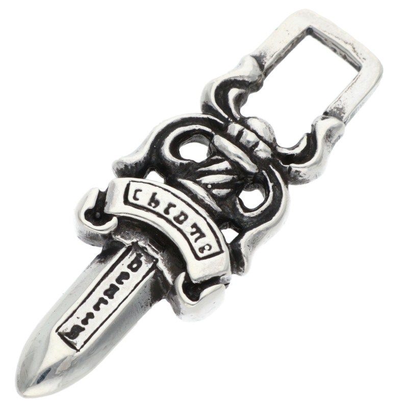 クロムハーツ 5 DAGGER ZIP 1 5ダガーチャーム シルバーネックレストップ メンズ