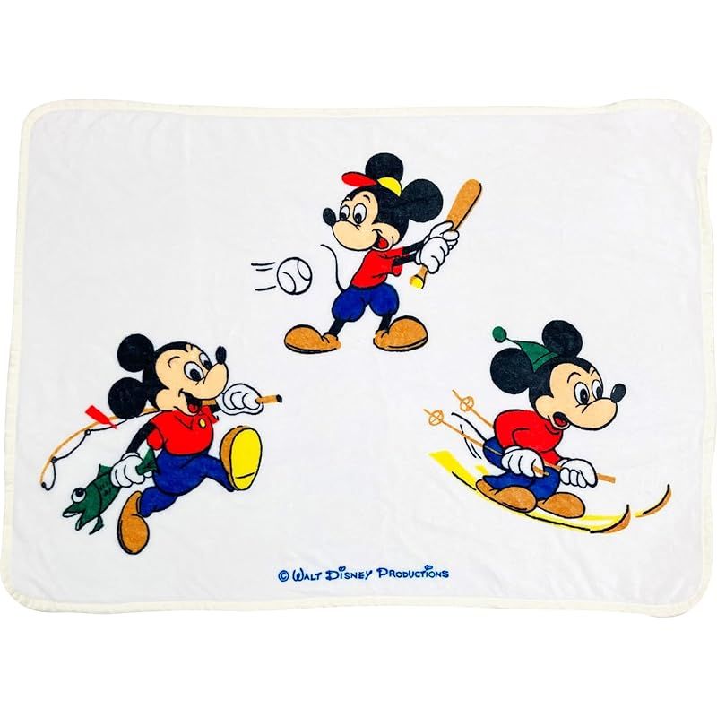 【特価商品】MORIPiLO モリシタ 膝掛け ブランケット 三郷陶器 ミッキー アイボリー 70x100cm ハーフケット ディズニー キャラクターグッズ