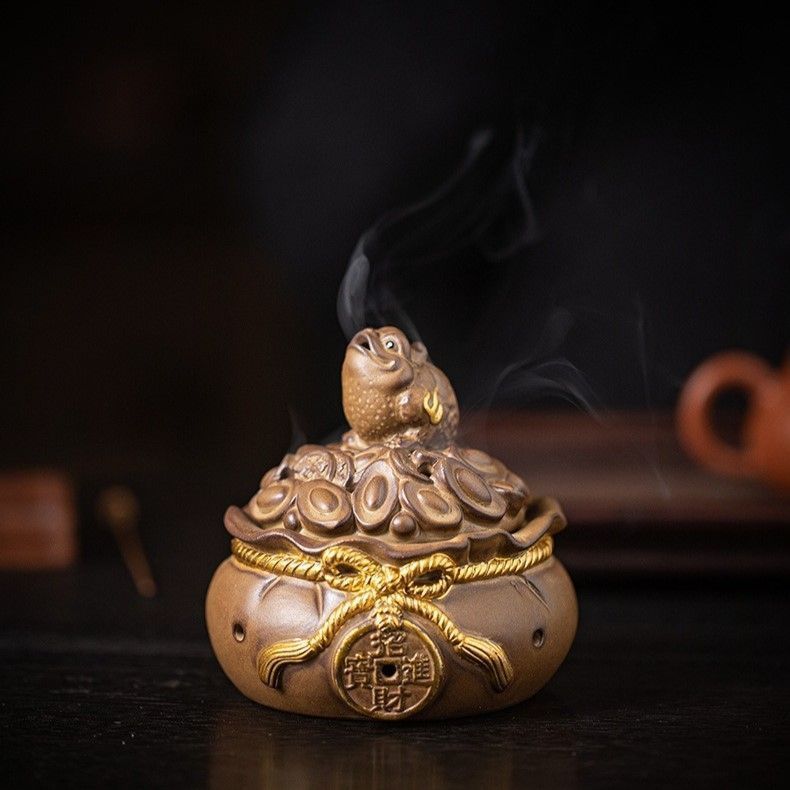 聚宝盆香炉 檀香盤 供仏香炉 仏具 香道具 工芸品 美術品 置物 Amazon｜香橙 住吉 鋳物師 大野芳光 鋳銅 双耳 獅子火屋 高砂図