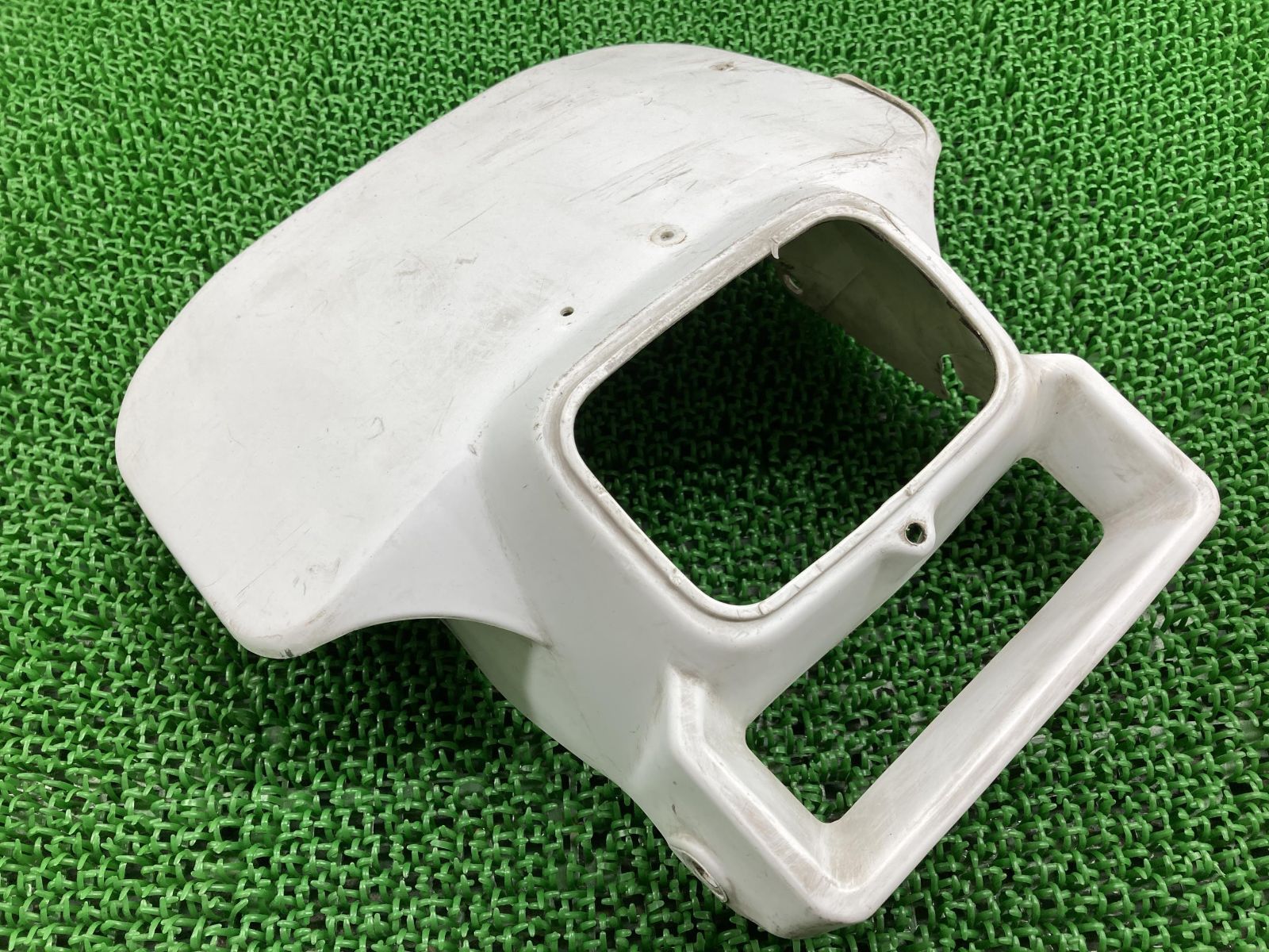 CRM250R ライトカウル 白 ホンダ 純正 中古 バイク 部品 MD24 修復素材に コケキズ無し 品薄 希少品 車検 Genuine