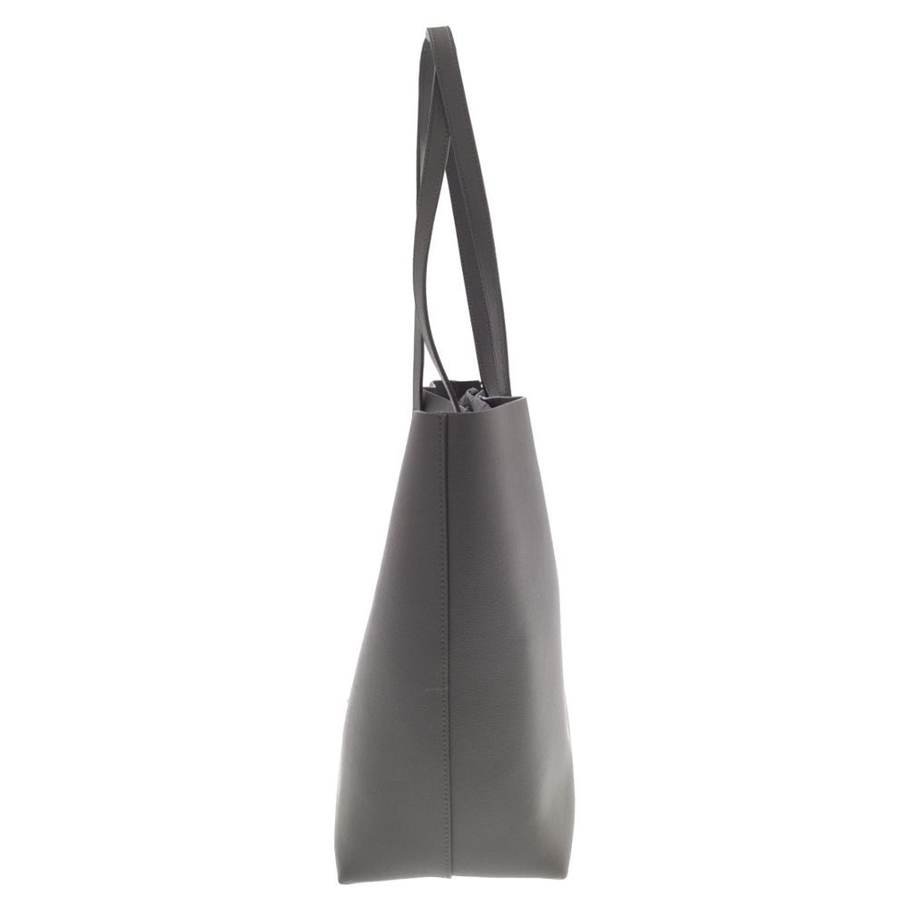 Saint Laurent レザートートバック グレー サンローラン トートバッグ