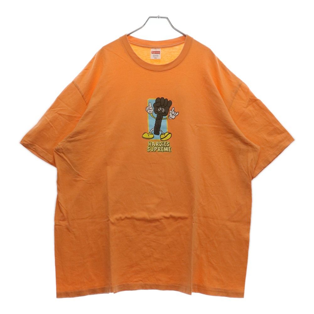 SUPREME (シュプリーム) 23SS Hardies Bolt Tee ハーディーズボルト プリント半袖Tシャツ カットソー オレンジ