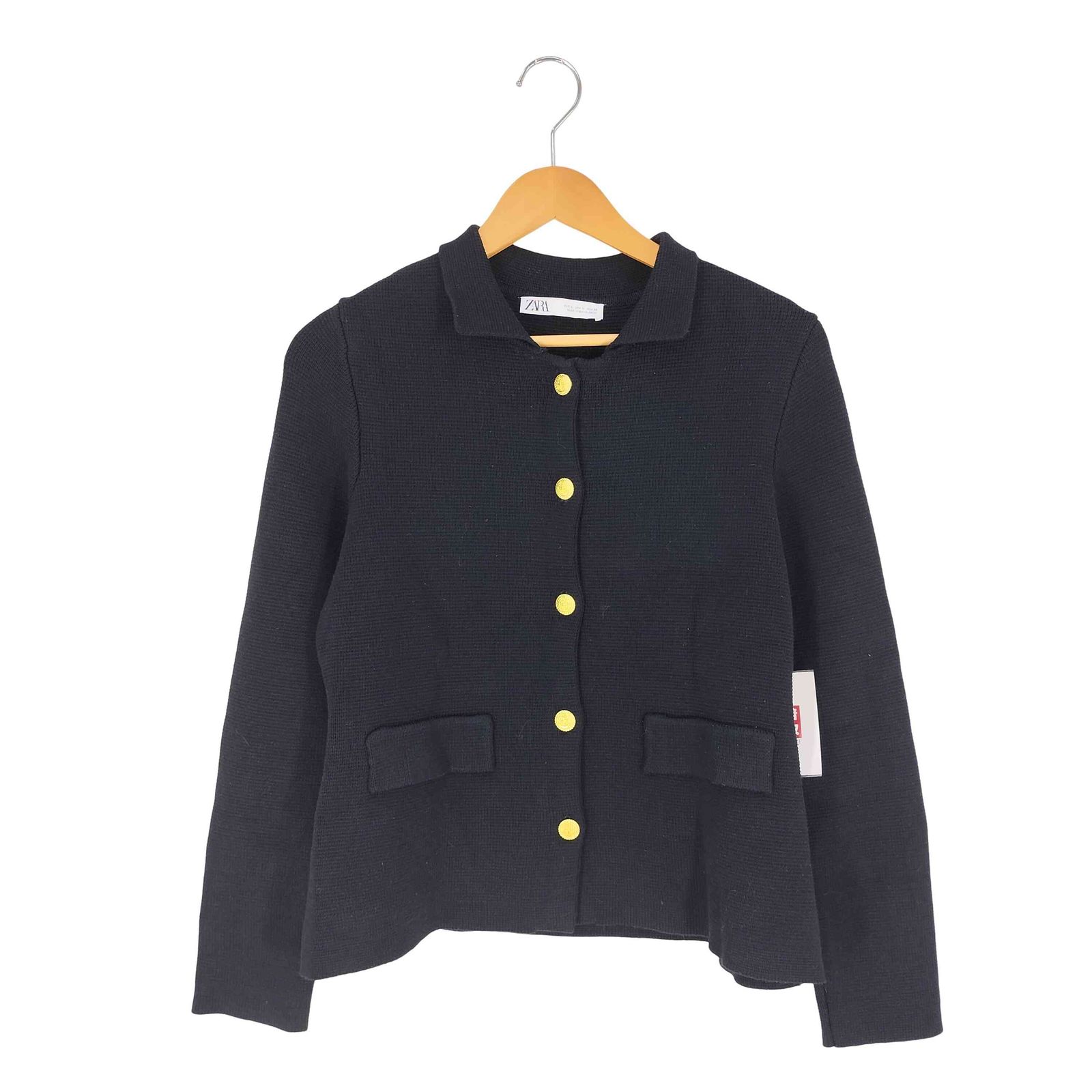 ザラ ZARA ゴールドボタン ニットジャケット レディース import