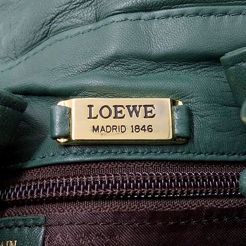 ロエベ LOEWE バッグ レディース ブランド リュック レザー グリーン