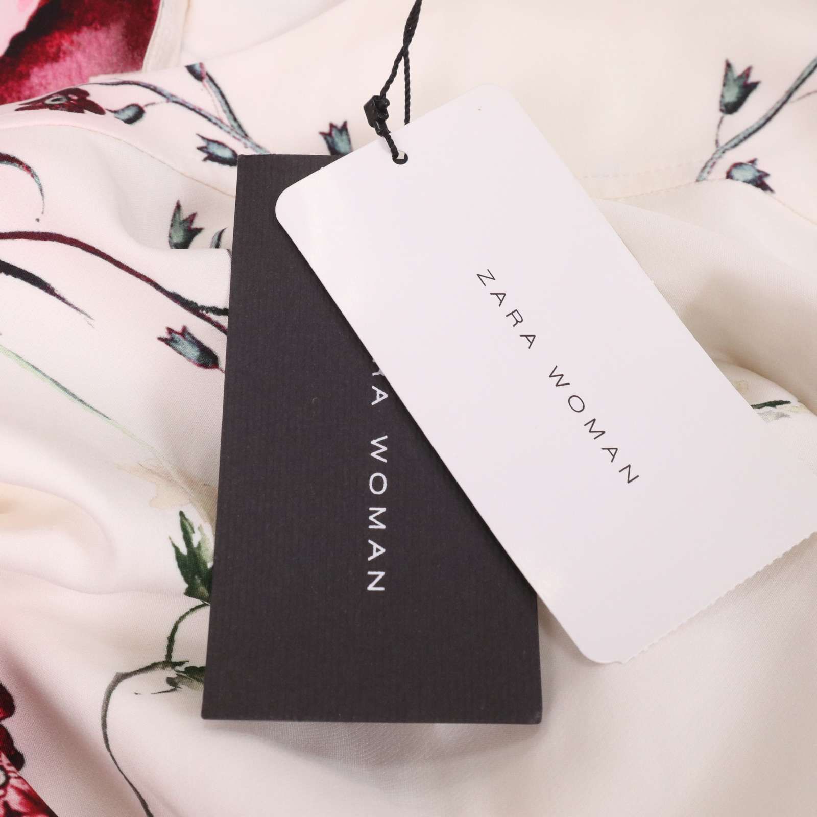 新品 未使用】 ZARA WOMAN ザラ 通年 花柄 フラワー 総柄 長袖