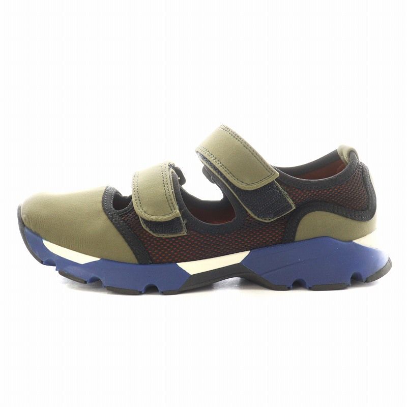 マルニ MARNI スカルパ スニーカー シューズ ベルクロ 36 カーキ
