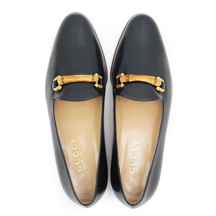 極美品】GUCCI グッチ ローファー バンブー ビット スリッポン