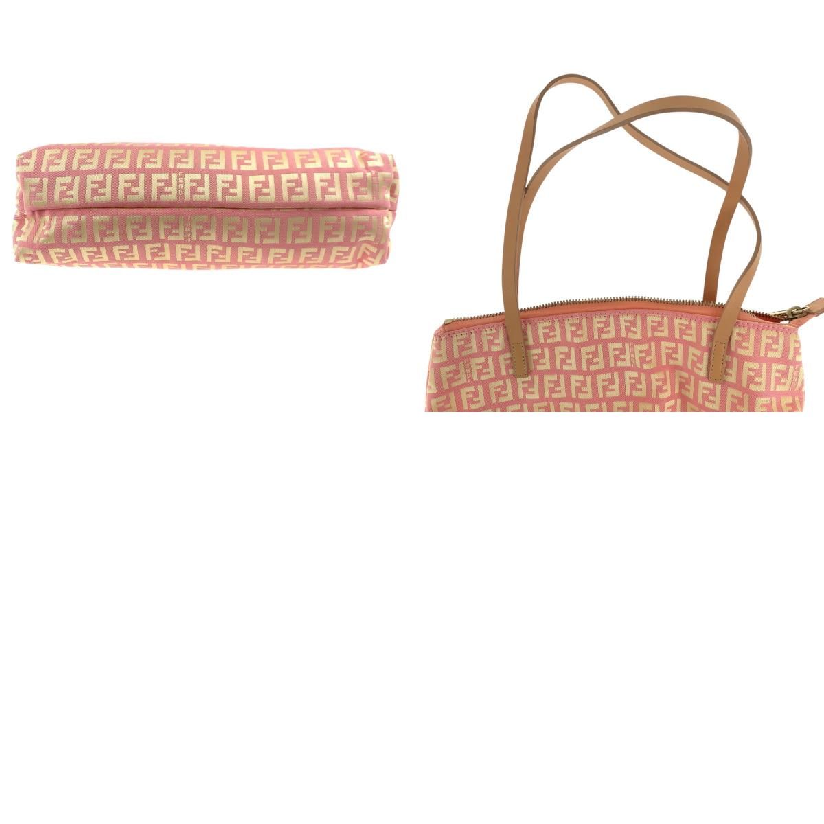 美品✨フェンディトートバッグ ズッキーノ キャンバス ベスト レザー