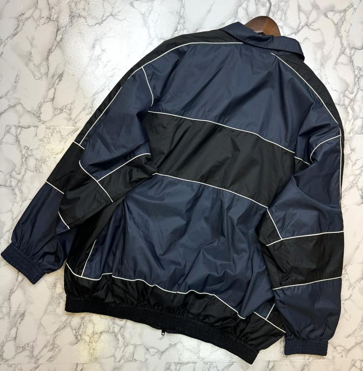 BALENCIAGA （バレンシアガ） 21AW BB logo nylon jacket BBロゴ ナイロン ジャケット メンズ アウター ブルゾン  ネイビー×ブラック 623019 used:A 44 - メルカリ