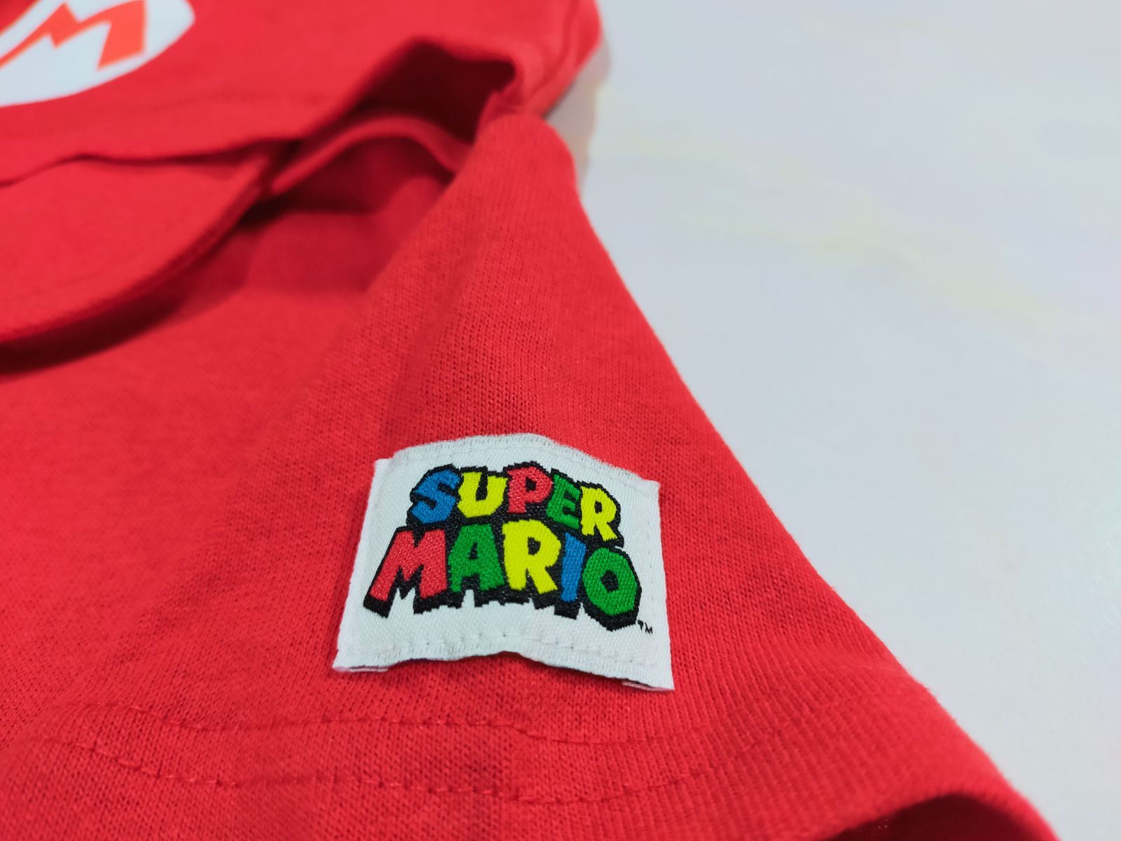 Ｔシャツ　半袖　スーパーマリオ　マリオ　110　 なりきり　パーカー　フード　赤　レッド　USJ 仮装　コスプレ　584