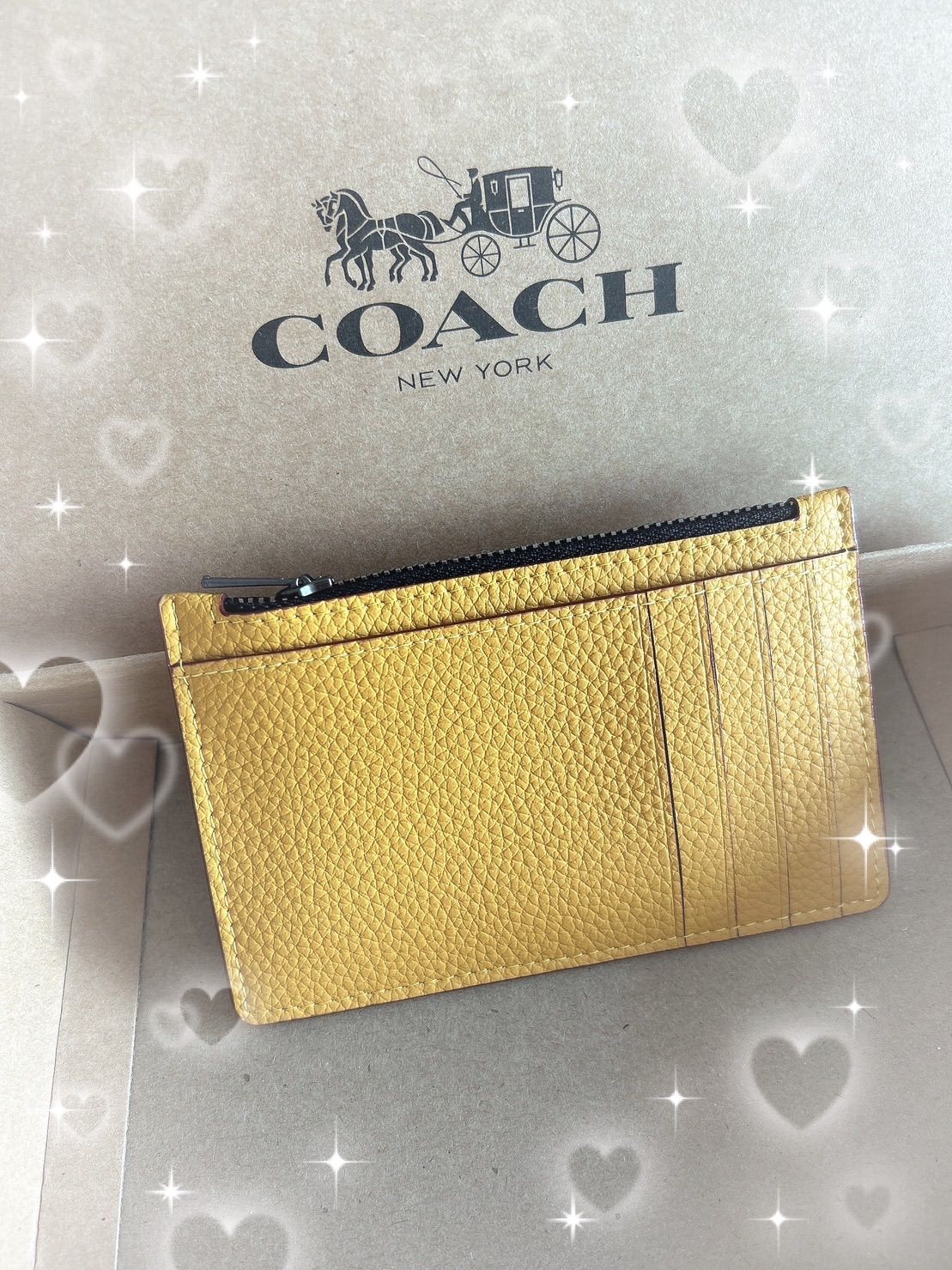 COACH コーチ 小銭入れ財布 カードケース スヌーピー イエロー 黄色