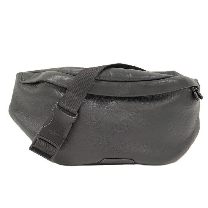 LOUIS VUITTON ディスカバリー バムバッグ ウエストバッグ モノグラム シャドウ レザー ノワール M44388