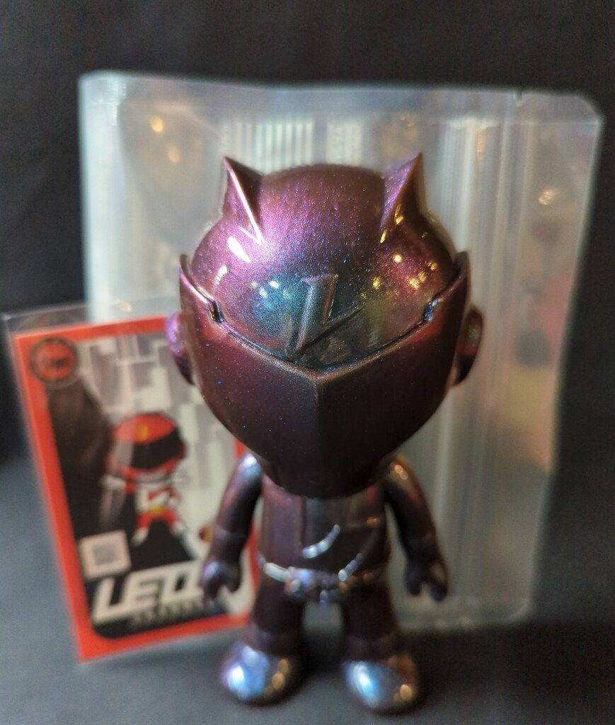 希少 美品 レオンチャンネル ソフビ マーズトルーパー カラー フィギュア レオンチャンネルソフビ -Ver.1- レオンレッドカラー - One up