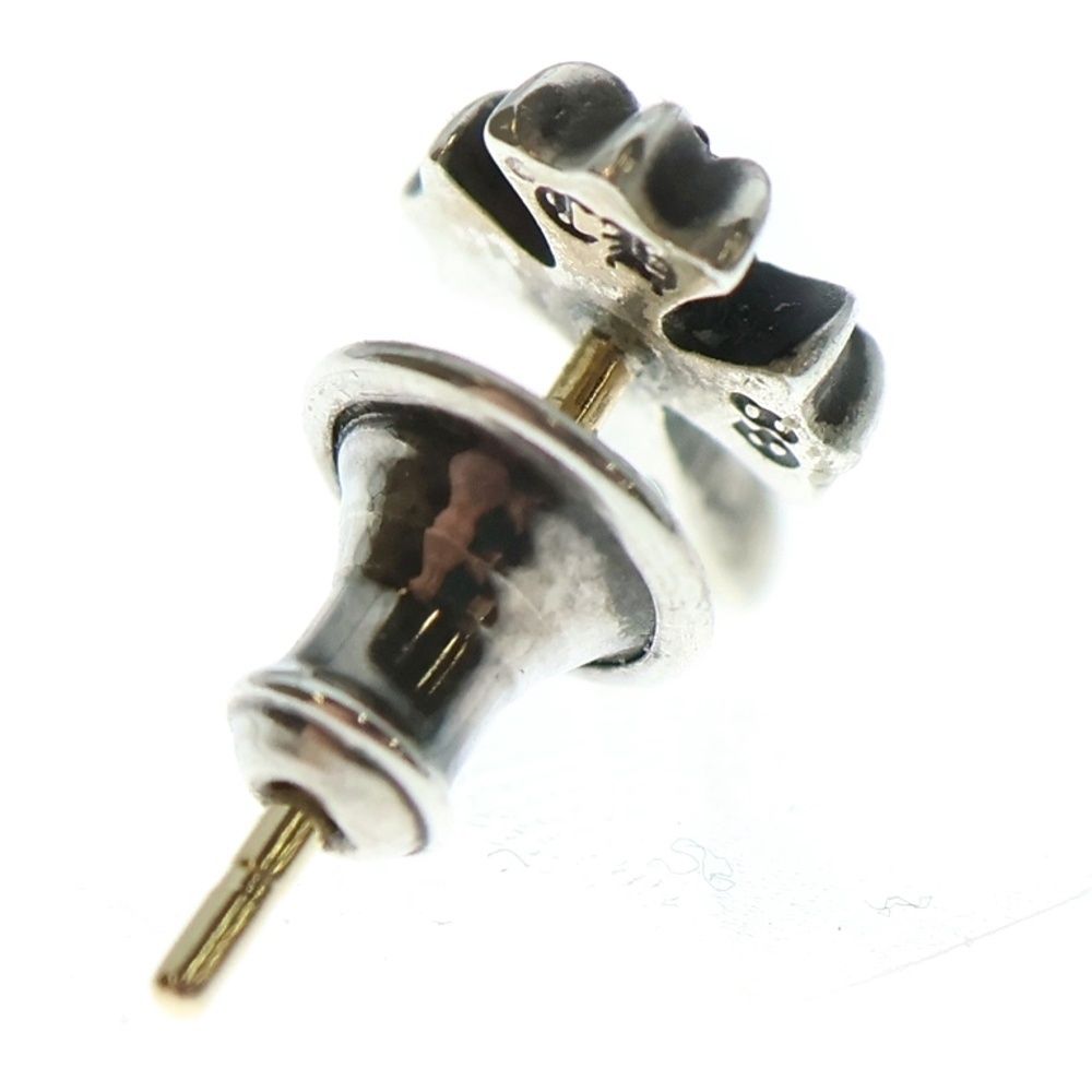 CHROME HEARTS クロムハーツ CH CRS 2 FAT P |DIA CHクロスファットスタッドピアス PAVEダイヤ シルバー