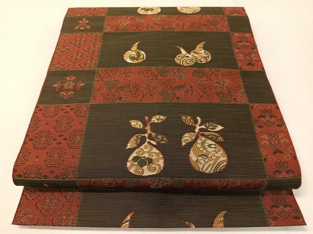 平和屋着物●八寸名古屋帯　幾何学文様　正絹　逸品　未使用　DAAX4049ps 平和屋着物○八寸名古屋帯 幾何学文様 正絹 逸品 未使用 DAAX4049ps