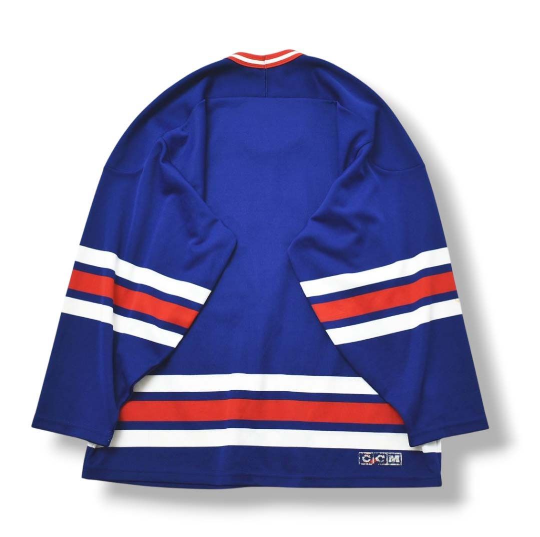 CCM - カナダ製 ブラックホークス NHL ホッケーシャツ L ホッケージャージ 90s カナダ製 ブラックホークス NHL ホッケーシャツ L ホッケー