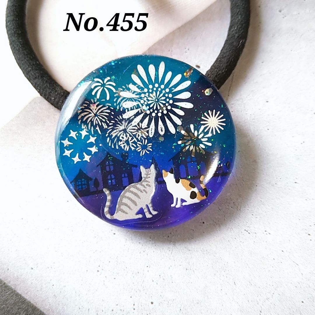 レジン 猫 ヘアゴム ブローチ ポニーフック No.685 - メルカリ レジン