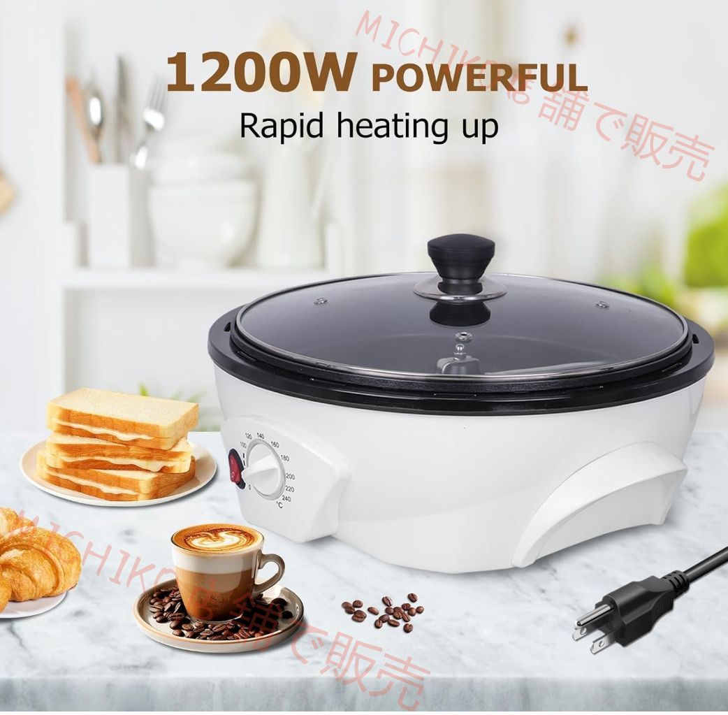 家庭用焙煎機 500gコーヒーロースター 自動回転 タイマー 家庭用コーヒー焙煎機 コーヒー生豆 ポップコーン はと麦 だいずなどに適用され 珈琲焙煎機 110V Upgrade 110V-120V WWW_NOITHATQUANGTHANH_NET