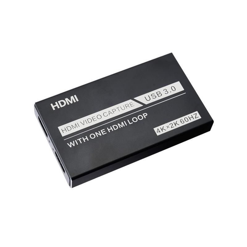 C.AMOUR キャプチャーボード 4K 60FPS HDMI パススルー 画面共有 1080p 30FPS 録画 ビデオキャプチャー ゲームキャプチャー ゲーム録画 ビデオ録画 生放送用 ライブ配信