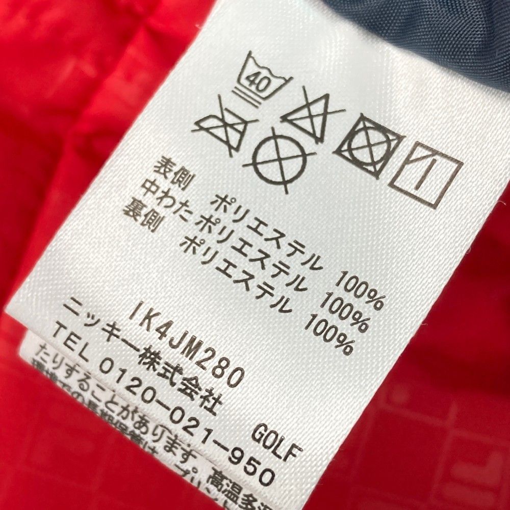 サイズ：L FILA GOLF フィラゴルフ  ニット ジップジャケット 総柄 ネイビー系 [240101457663] ゴルフウェア メンズ ストスト FILA GOLF フィラゴルフ ニット ジップジャケット 総柄 ネイビー