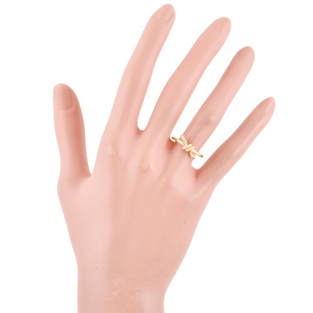ティファニー Tiffany&Co. ノット リング 指輪 ダイヤモンド 約