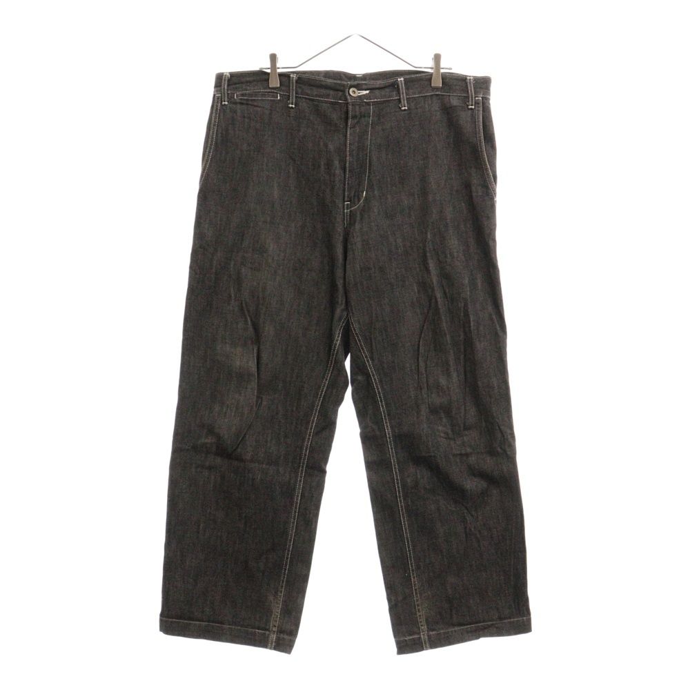 初期 牛タグ TD-03 TENDERLOIN シンチバック ブラックデニム TENDERLOIN (テンダーロイン) TD-03シンチバック ワイド ジーンズ