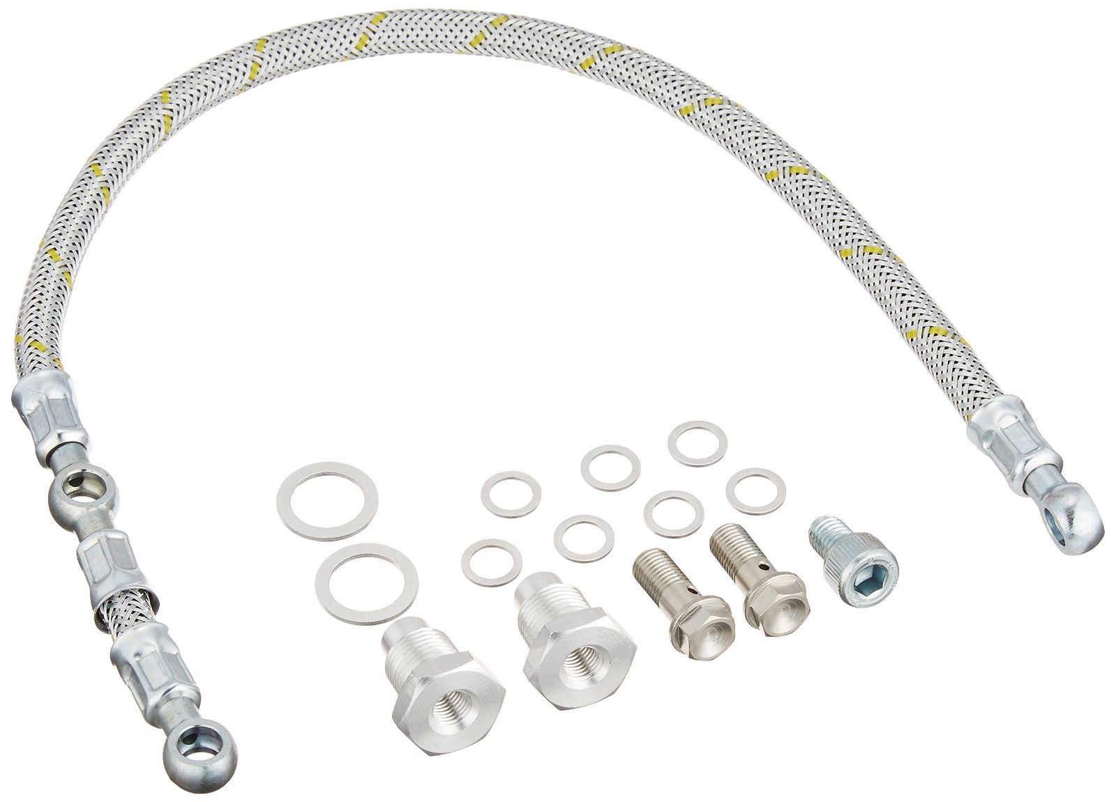 【在庫セール】SR400/500(78-21)専用 レース ツインオイルライン メッシュホース バイク用 KEDO(ケドー) 93266 デイトナ(Daytona)