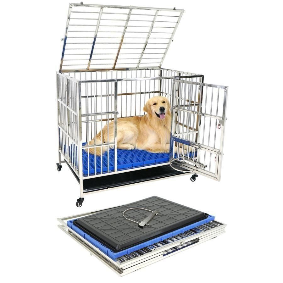 ペットゲージ 犬用ケージ 大型犬 ケージ錆びにくく丈夫 ゲージ 折りたたみ