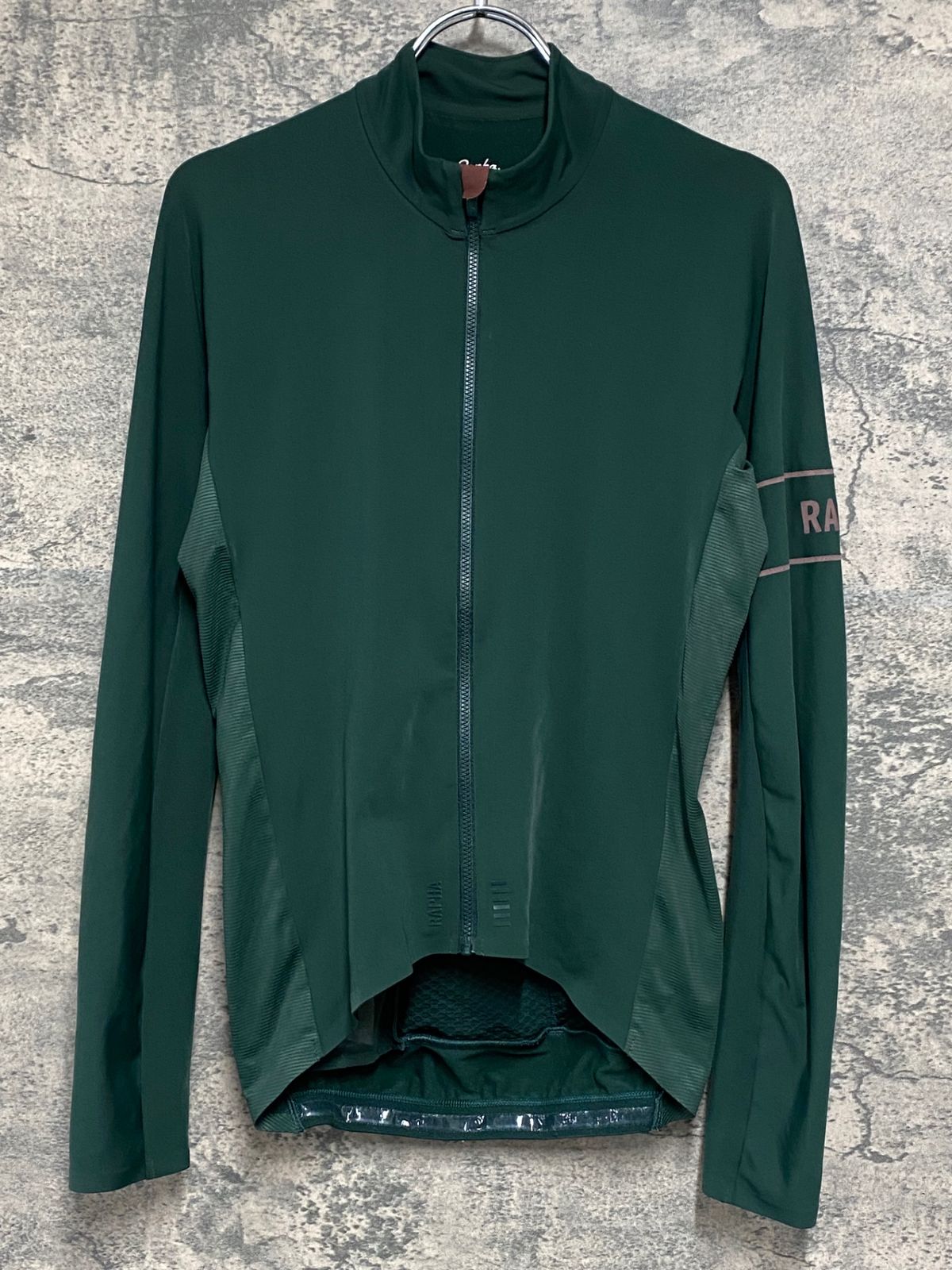 IZ737 ラファ Rapha PRO TEAM LONG SLEEVE THERMAL JERSEY 長袖サイクルジャージ 緑 S