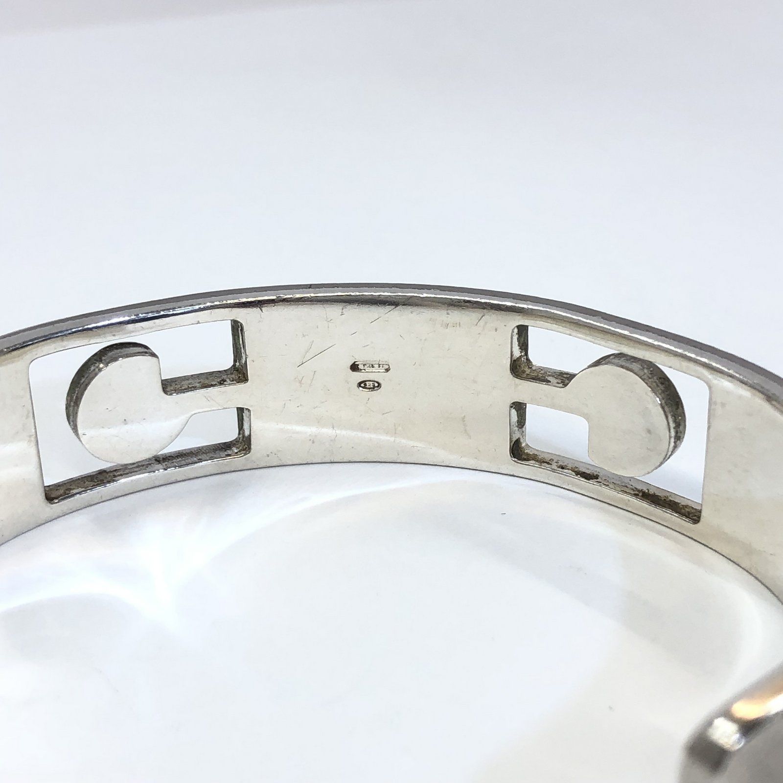 GUCCI】グッチ Gロゴ シルバーバングル | ブランド古着屋 Jesus