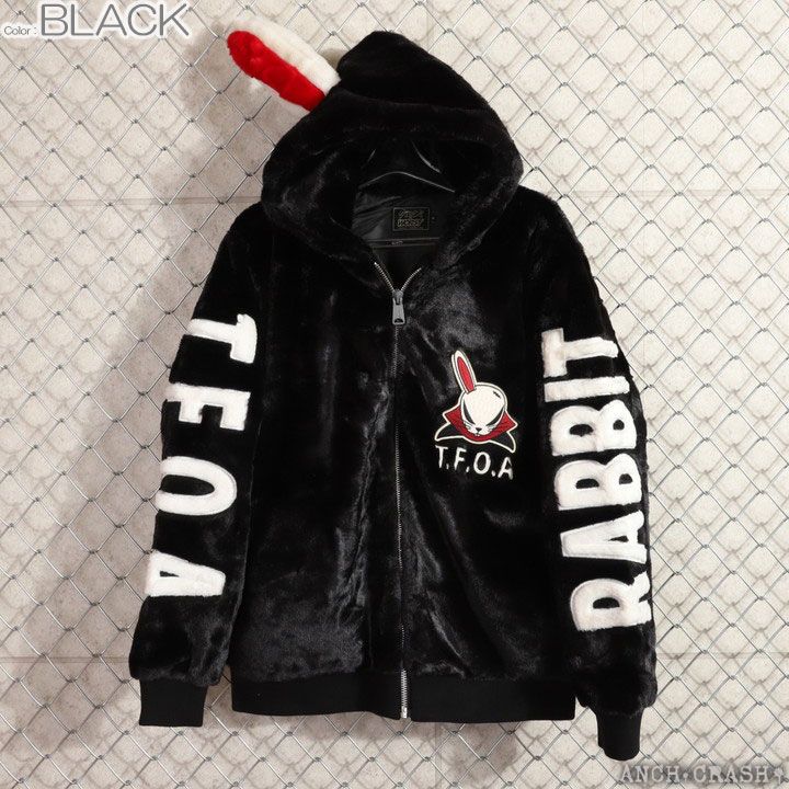 クローズ WORST T.F.O.A RABBIT ファーZIPジャケット CRSZ-2502 CROWS