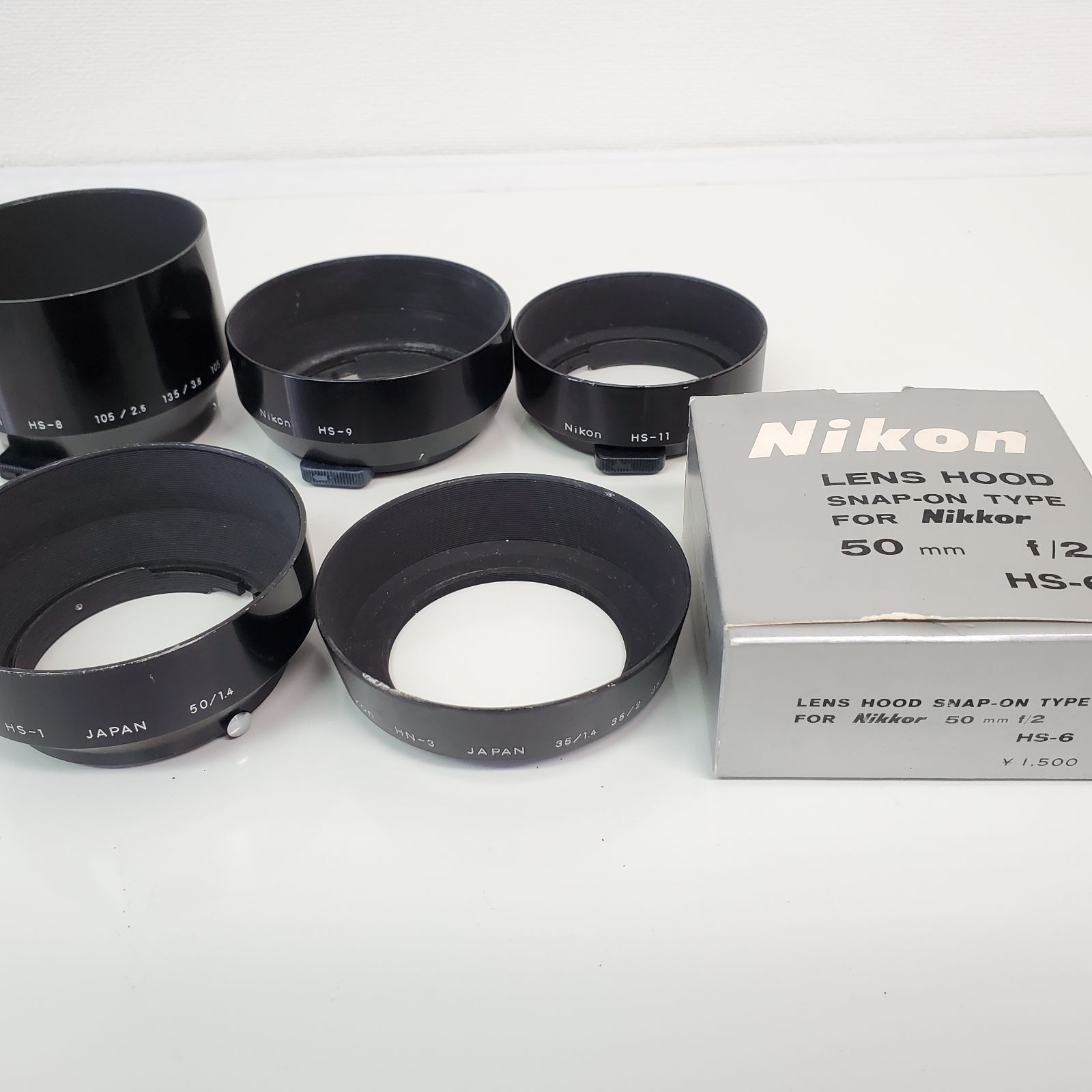 ニコン Nikon 純正 NIKKOR レンズフード メタルフード 6種セット HS-1 HN-3 HS-6 HS-8 HS-9 HS-11 刻印  初期 52mm径 - メルカリ