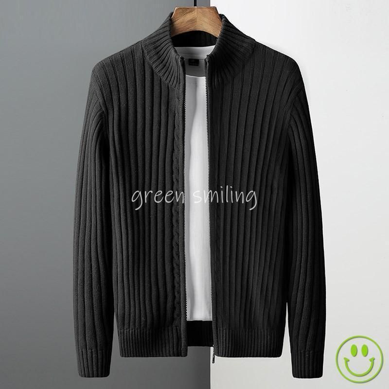 カーディガン メンズ ニットセーター 厚手 オフィス ビジネス 通勤