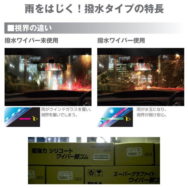 PIAA ピア ワイパー替えゴム 超強力シリコート フロント3本セット HONDA ホンダ ライフ JB5/JB6/JB7/JB8 2003.9～2008.10 SUD525/SUD305/SUD350 PIAA ピア 超強力シリコート 替ゴム SLR35 呼番88 | オートバックス公式通販サイト