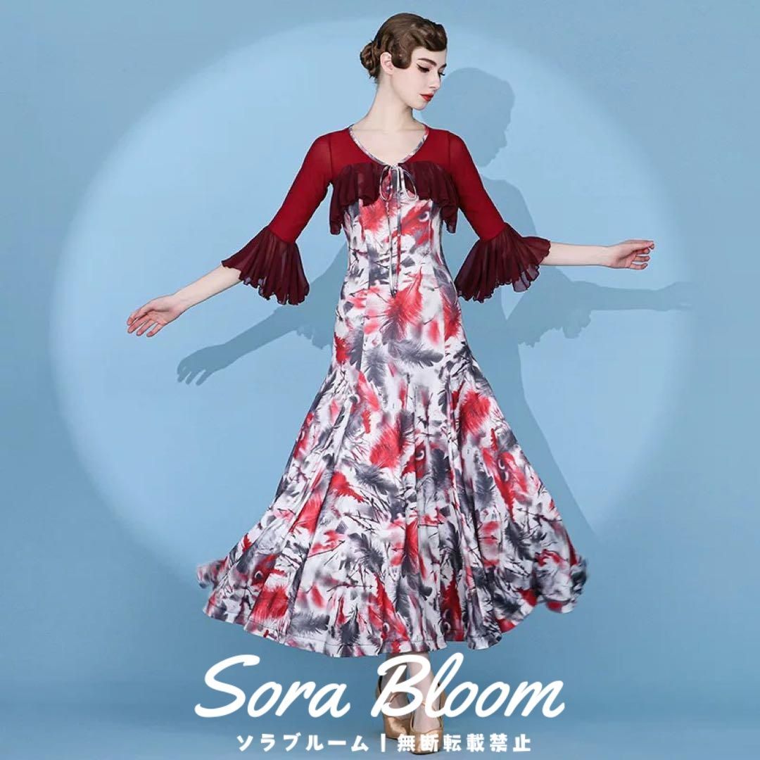 新品未使用 スタンダードダンス向け練習着ワンピース ダンスパーティー