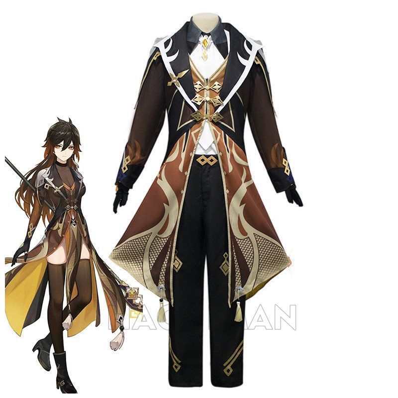 2025 原神 鍾離 しょうり ショウリ Zhongli コスプレ衣装 げんしん コスチューム 制服 大人 子供 cosplay イベント