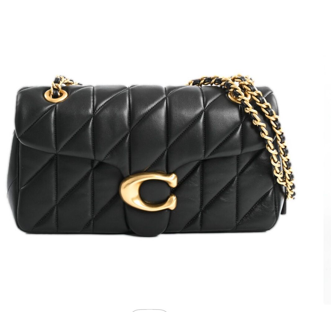 ★COACH★ タビー 20 ロゴ プレート キルティング バッグ Coach タビー 20 ロゴ プレート キルティング ショルダー バッグ