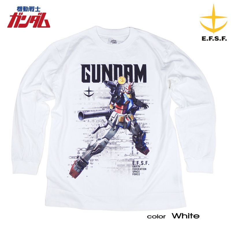 ☆ガンダム☆GUNDAM ロンT 長袖Tシャツ 機動戦士ガンダム RX-78