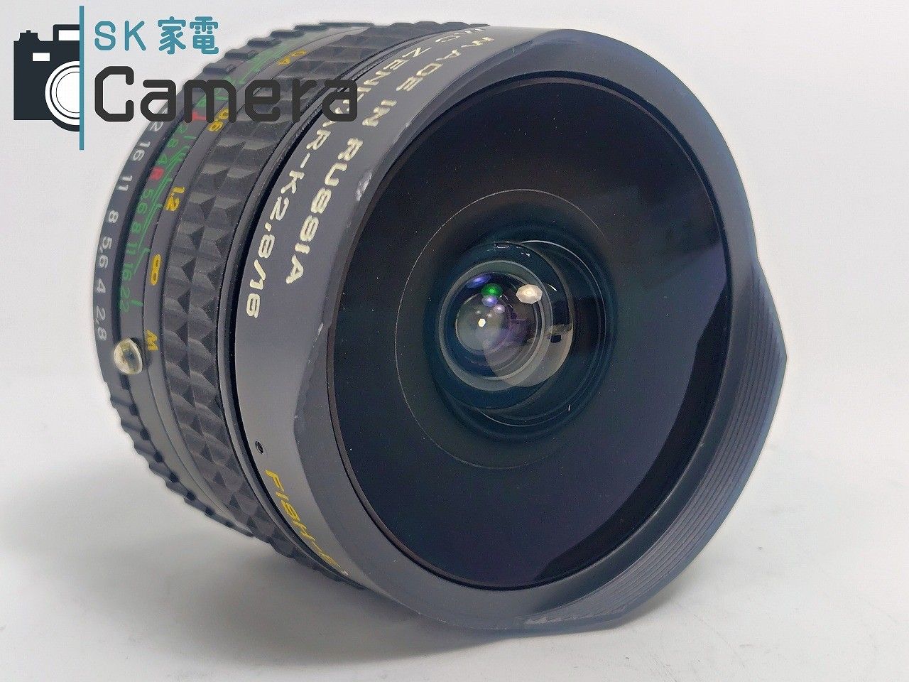 PENTAX - 【希少】 ZENIT MC ZENITAR-K 16ｍｍ F2.8 ペンタックス Kマウント キャップ付 MADE IN RUSSIA ゼニット フィッシュアイ 希少】 ZENIT MC ZENITAR-K 16mm F2.8 ペンタックス Kマウント