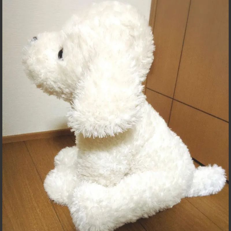 45cm 特大 ビッグ 新品 犬 ホワイト ぬいぐるみ 人形 レトリバー