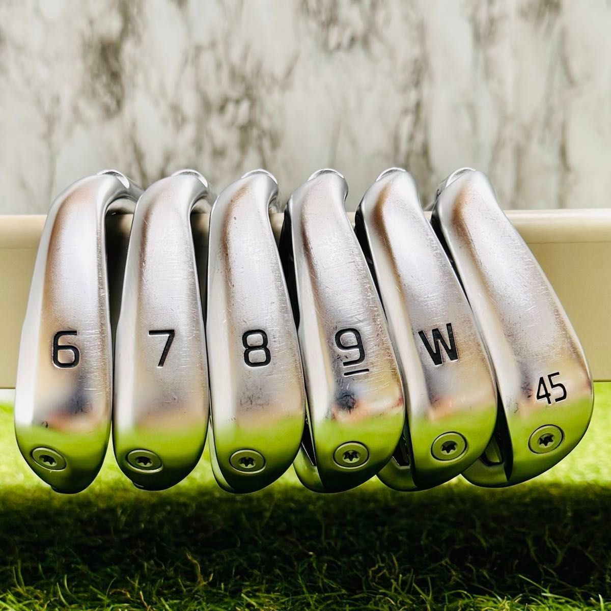 レフティ】ピン G430 黒ドット メンズアイアンセット 6本 スチール S