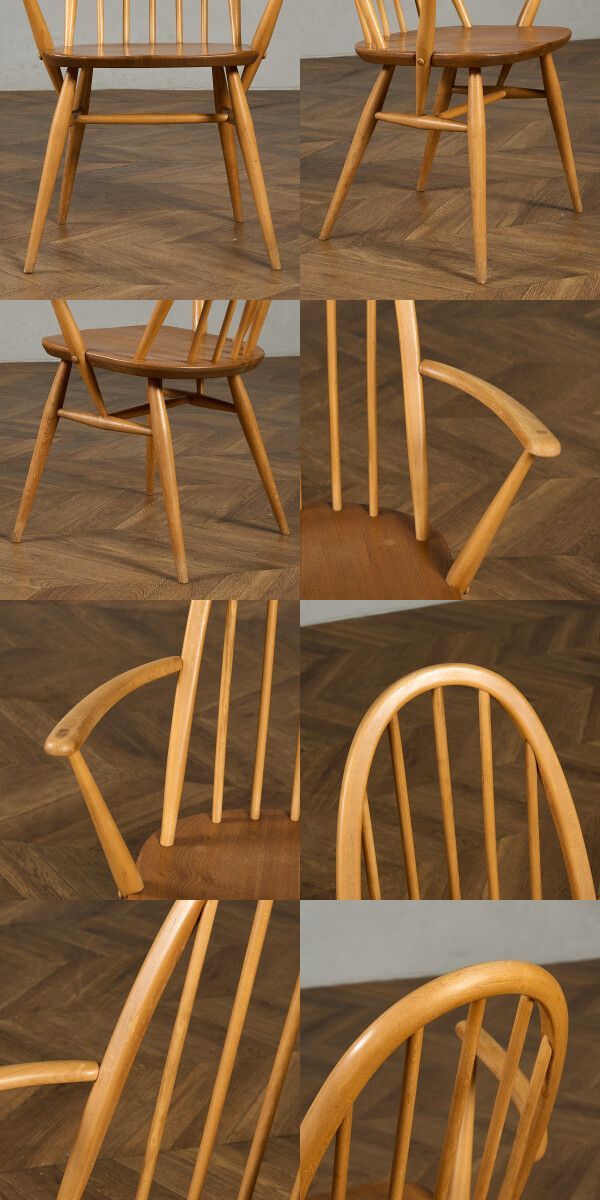 ercol クエーカーチェア 木製 英国 アームチェア 家具 W085 ERCOL アームチェア クエーカー | ロイズ・アンティークス