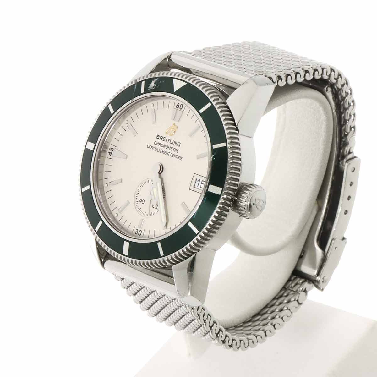 ブライトリング スーパーオーシャン ヘリテージ 38 A 37320 50本 メンズ 腕時計 デイト 自動巻き Super Ocean