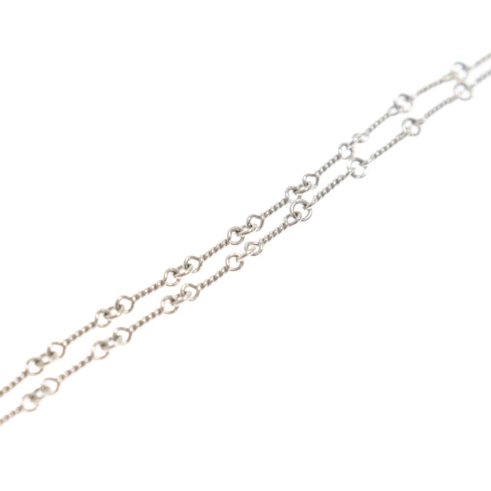 CHROME HEARTS (クロムハーツ) 18KWG NECKCHAIN T/ツイストチェーン 
