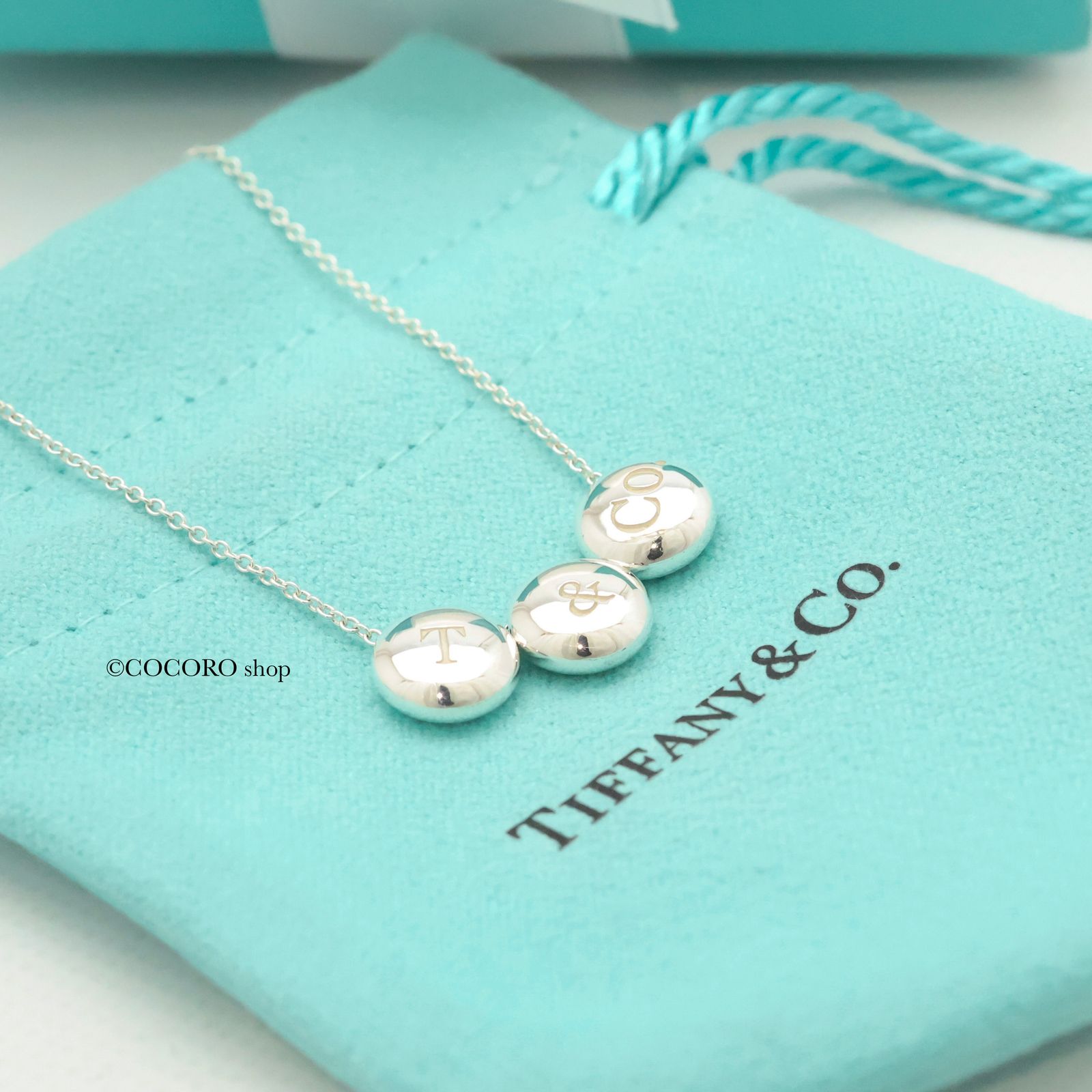 極美品✨ ティファニー ネックレス サークル トリプル メタル AG925 美品】ティファニー TIFFANY&Co. ロゴ T＆CO トリプル サークル