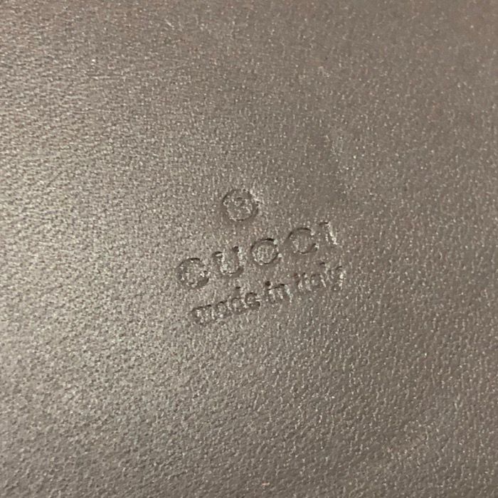 GUCCI グッチ トラベルクロック200 置時計 レザー ブラウン クオーツ