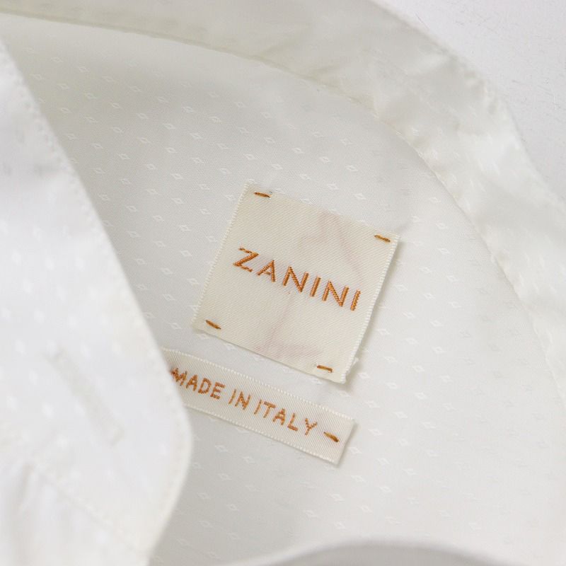 卍 アーツアンドサイエンス ARTS-SCIENCE 扱 ZANINI マルコ ザニーニ ドビー スタンド ワンピース S|白 イタリア製 2400014004762