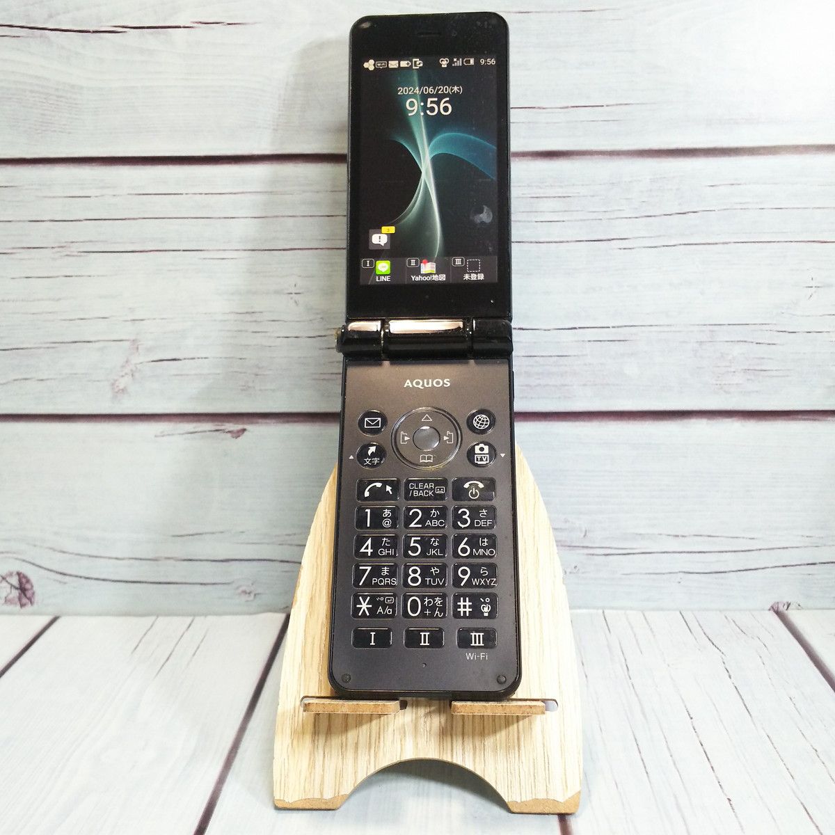 【送料無料】Softbank 601SH AQUOS ケータイ2 BLACK ブラック 本体 白ロム [訳あり] SIMロック解除済み SIMフリー 795684