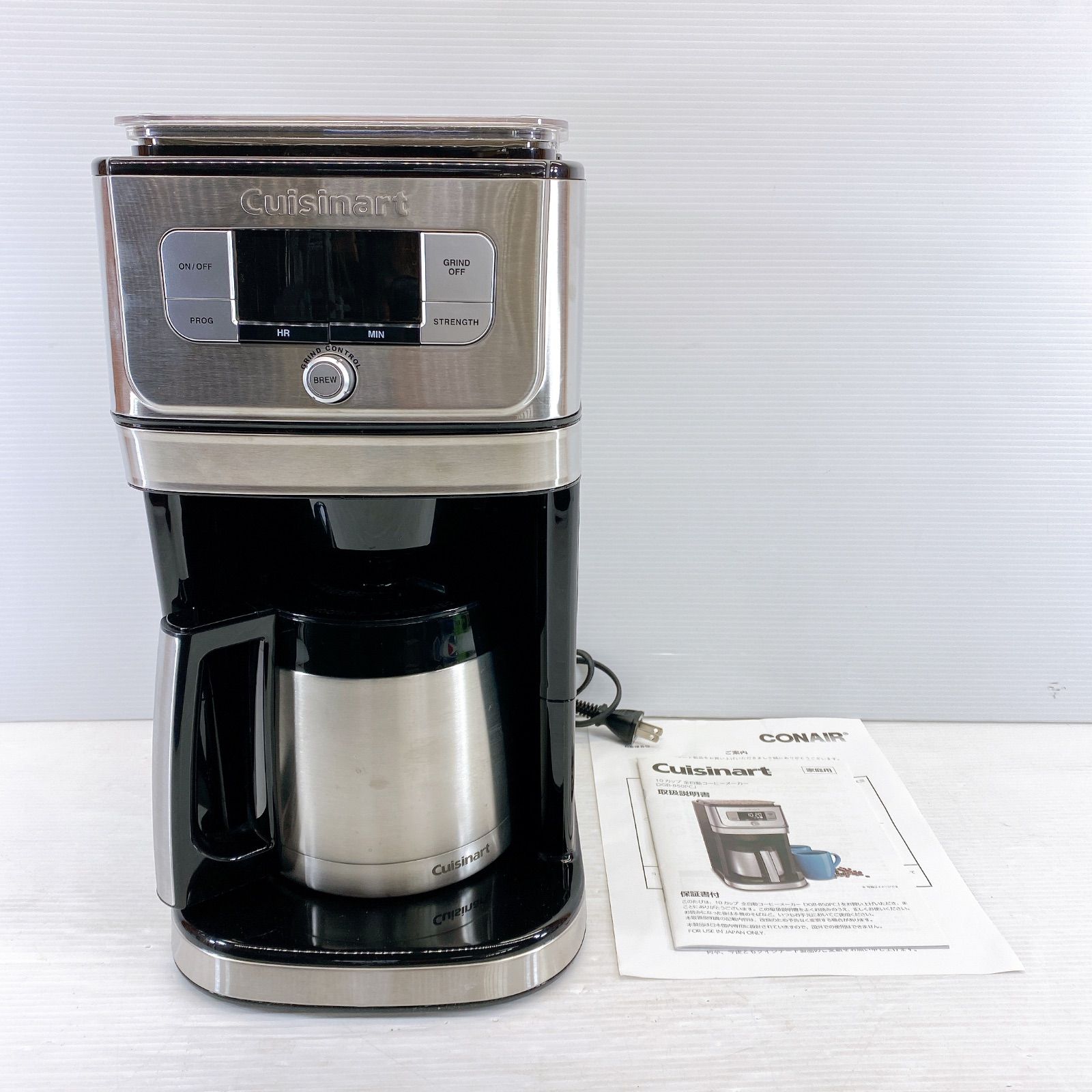 □ Cuisinart 10カップ 全自動 コーヒーメーカー DGB-850PCJ 中古品 